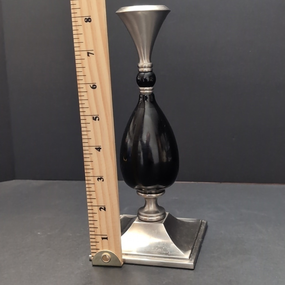 Vintage Partylite Elegant Black and Silver Candle Holder. - Picture 8 of 8